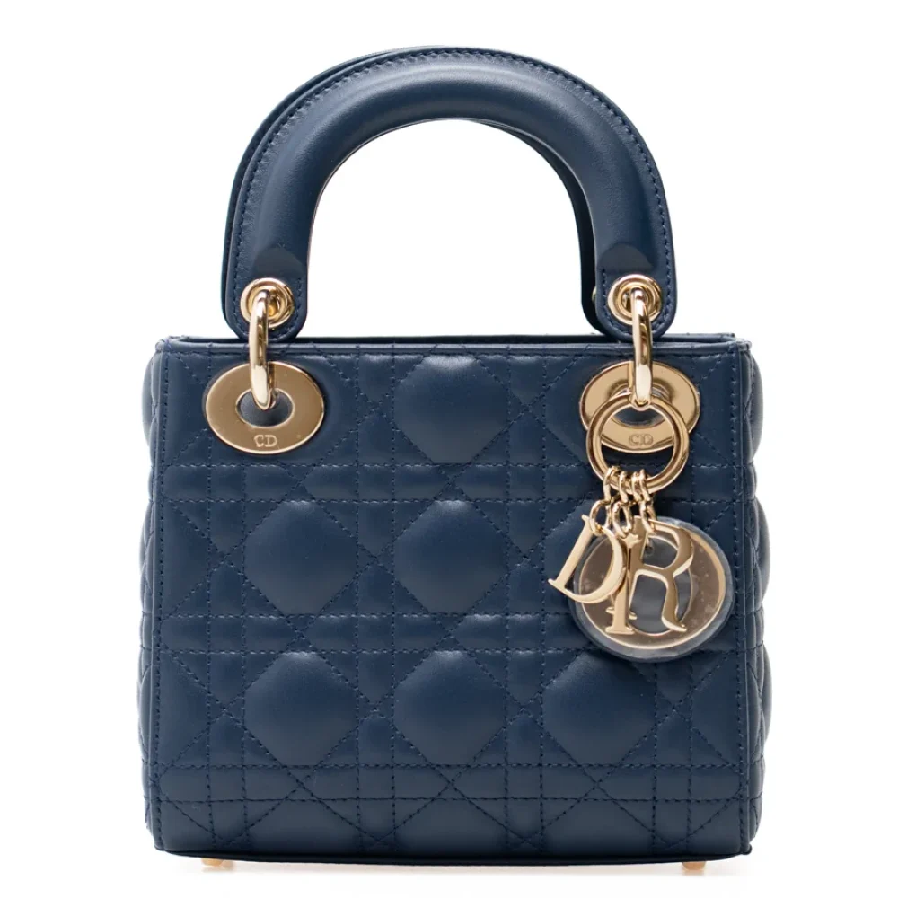 Luxury Mood_ DIOR_ Lady mini blu oceano profondo oro pallido_ 003