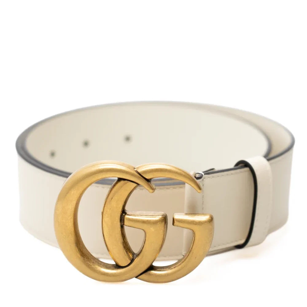 Luxury Mood_ GUCCI_ Cintura gg bianco crema oro_ 001