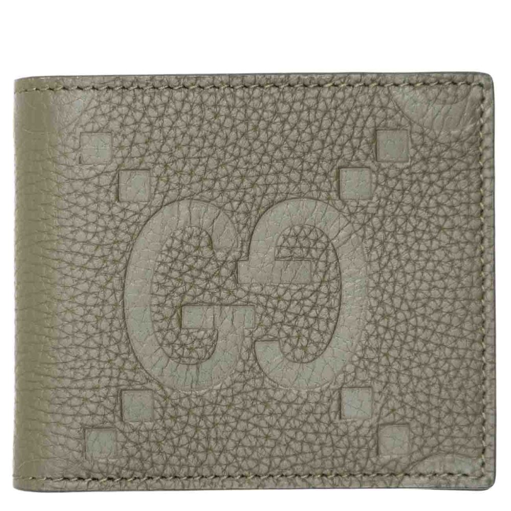 foto di portafoglio verde militare gg jumbo di gucci second hand di luxury mood shop