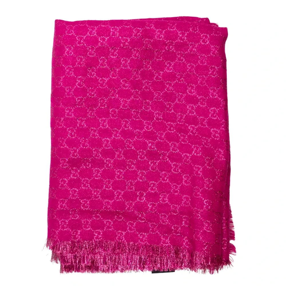 Luxury Mood_ GUCCI_ Stola gg magenta lurex_ 001