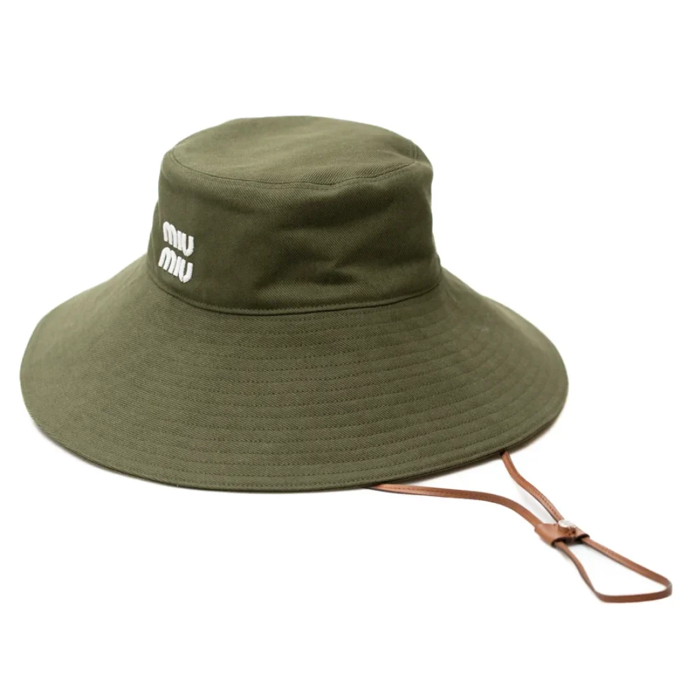 Luxury Mood_ Miu Miu_ Cappello safari verde militare_ 006