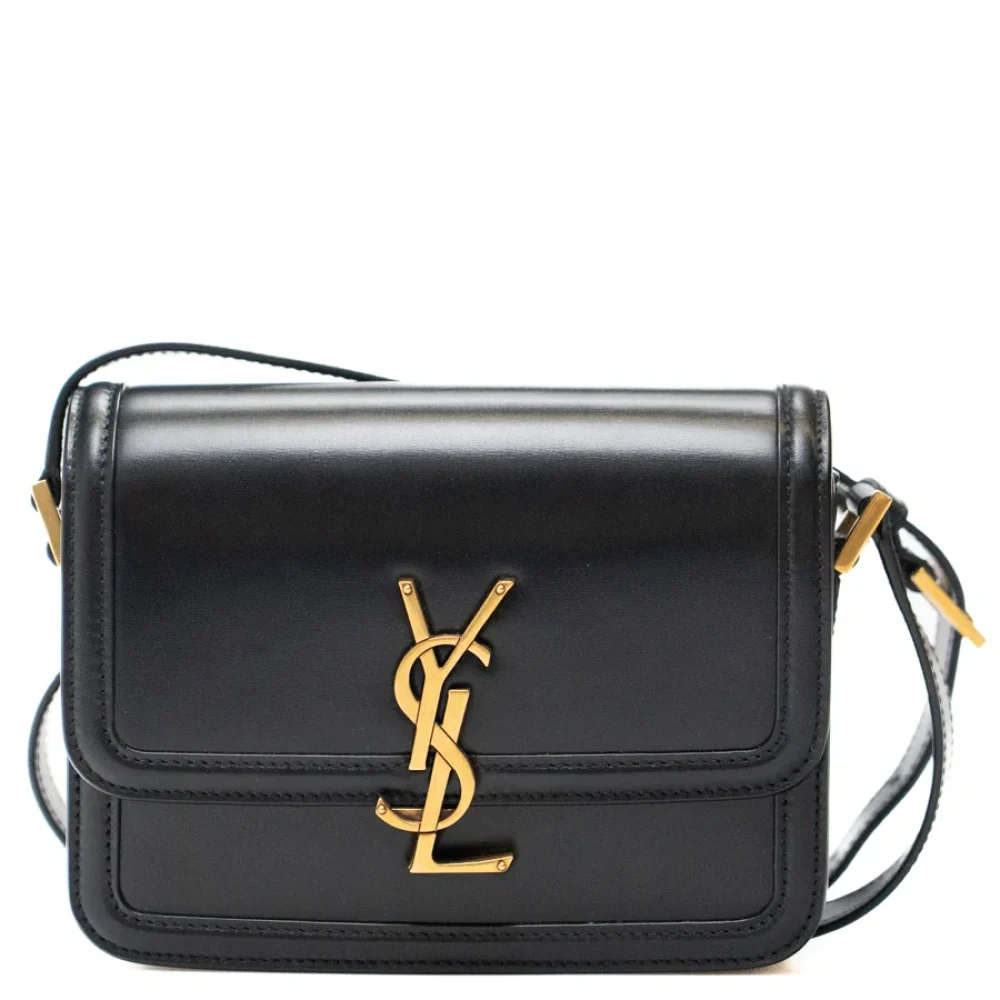 Luxury Mood_ SAINT LAURENT_ Solferino mini liscia nera oro_ 002